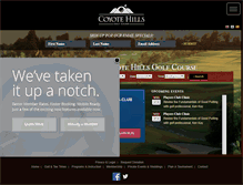 Tablet Screenshot of coyotehillsgc.com